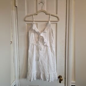 Storia White Eyelet Lace Dress